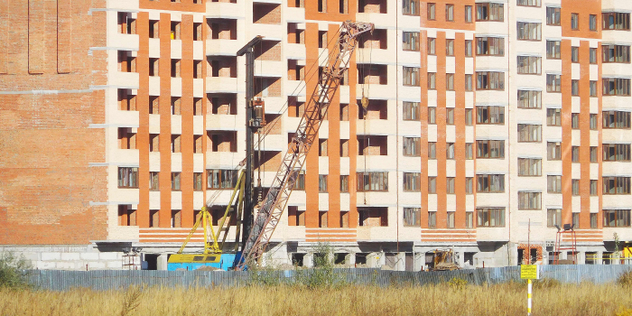 Строительство ЖК, сентябрь 2018